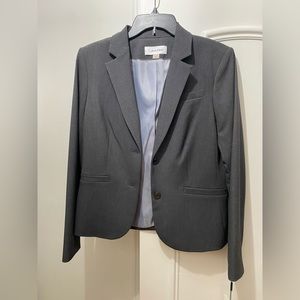 Calvin Klein Gray Blazer, Size 10